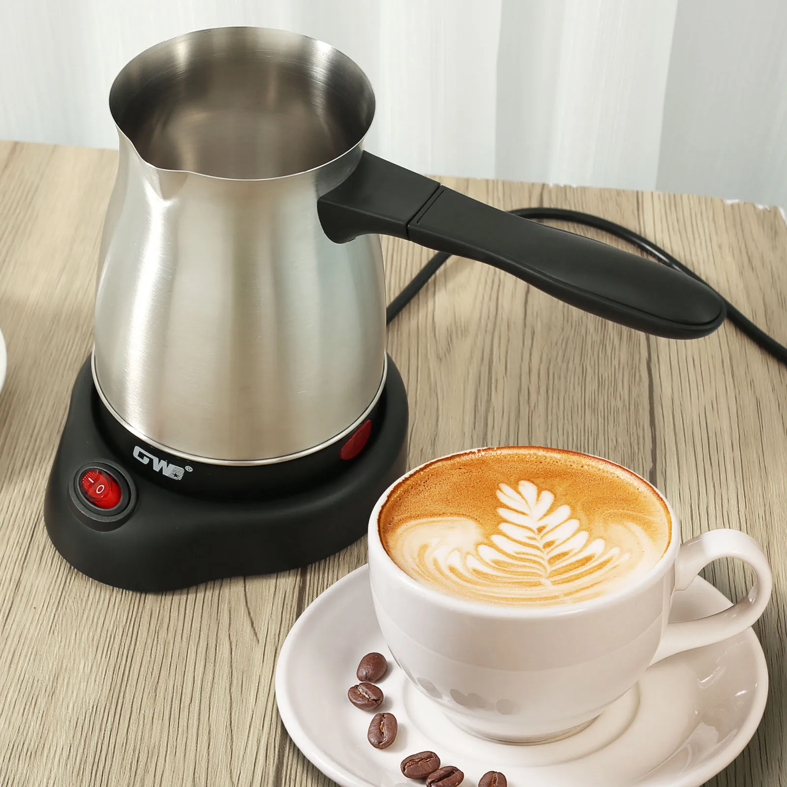 Turkish Coffee Maker 600ml Stainless Steel Electric Turkish Coffee Machine 5 to 6 Cups Capacity Turkish Coffee Machine for Home