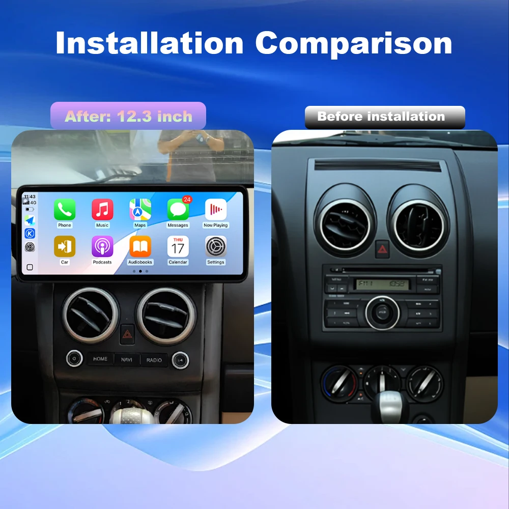Für Nissan Qashqai 1 J10 2008-2015 4G Autoradio Multimedia-Videoplayer Navigation GPS Android 16 Kein 2DIN 2 Din DVD Bluetooth