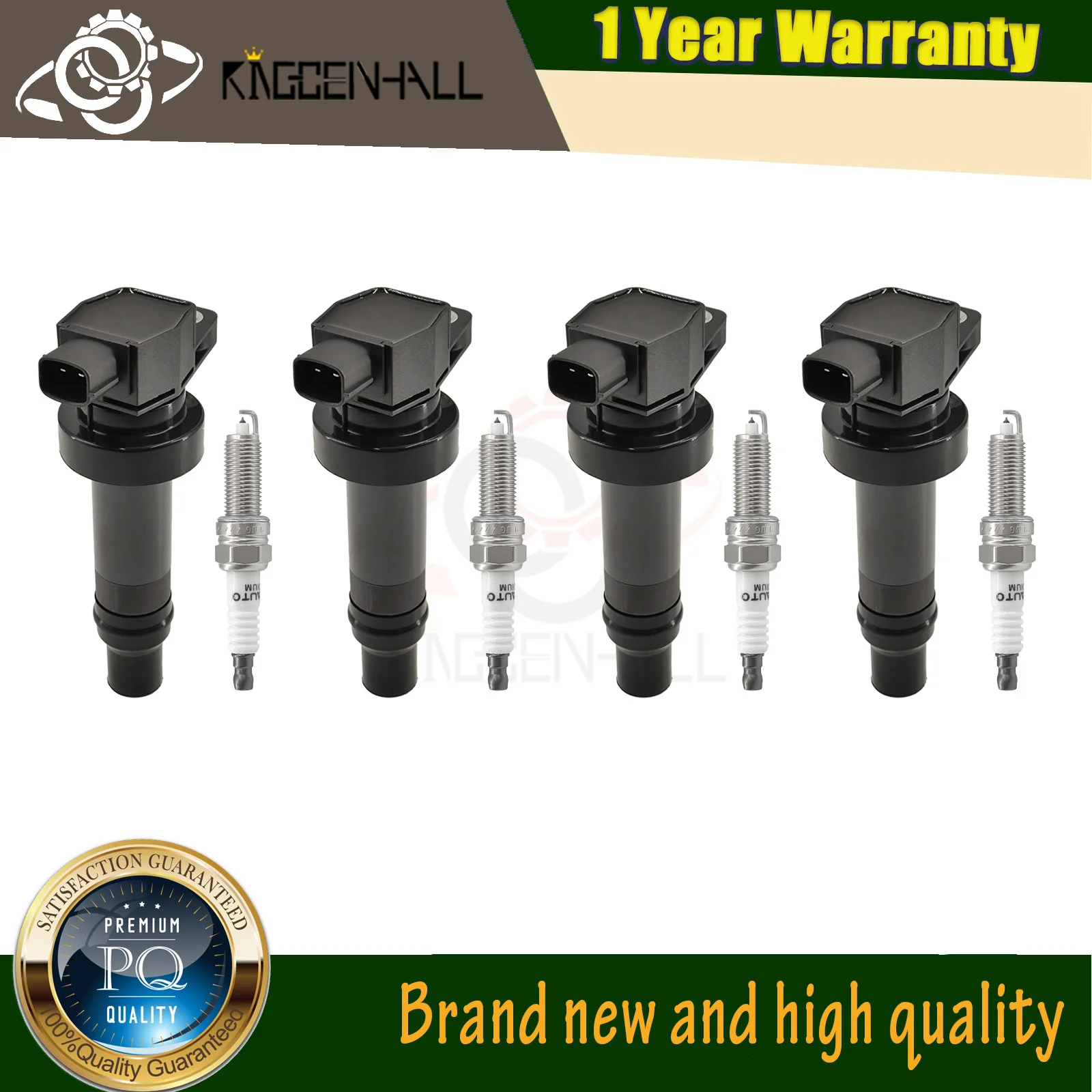 

273012B010 27301-2B010 4x Ignition Coil&4x Spark Plug For HYUNDAI ACCENT IV 1.4l i30 ix20 KIA CEED VENGA 1.6l SOUL RIO IC16131
