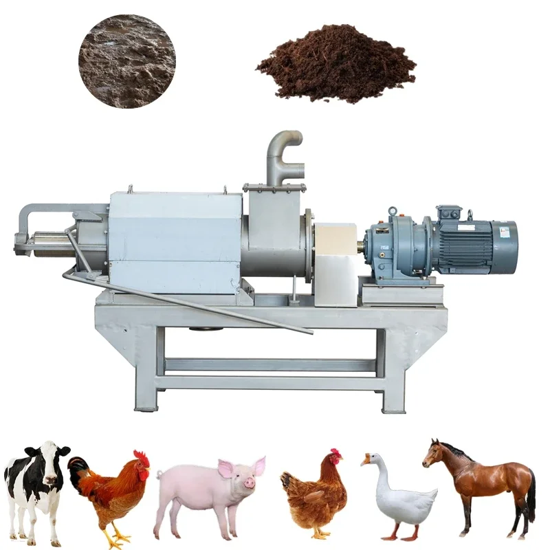 Slurry Solid-liquid Separator Spiral Press Pig Manure Poultry Manure Dehydration Dryer