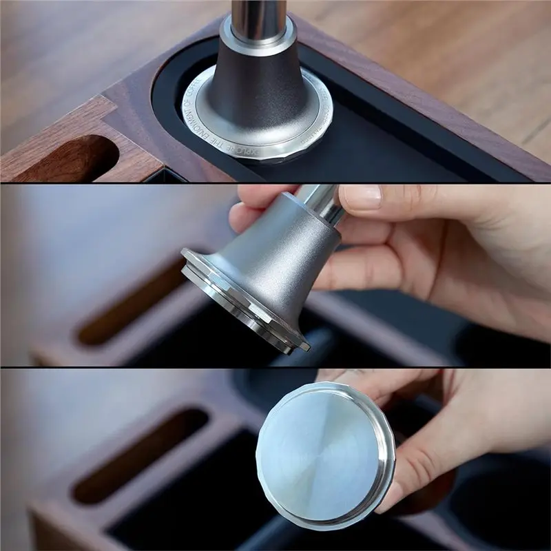 ABYN-Espresso Tamper-For Perfect Brew Every Time-58.5Mm-30Lb Constant Calibrated