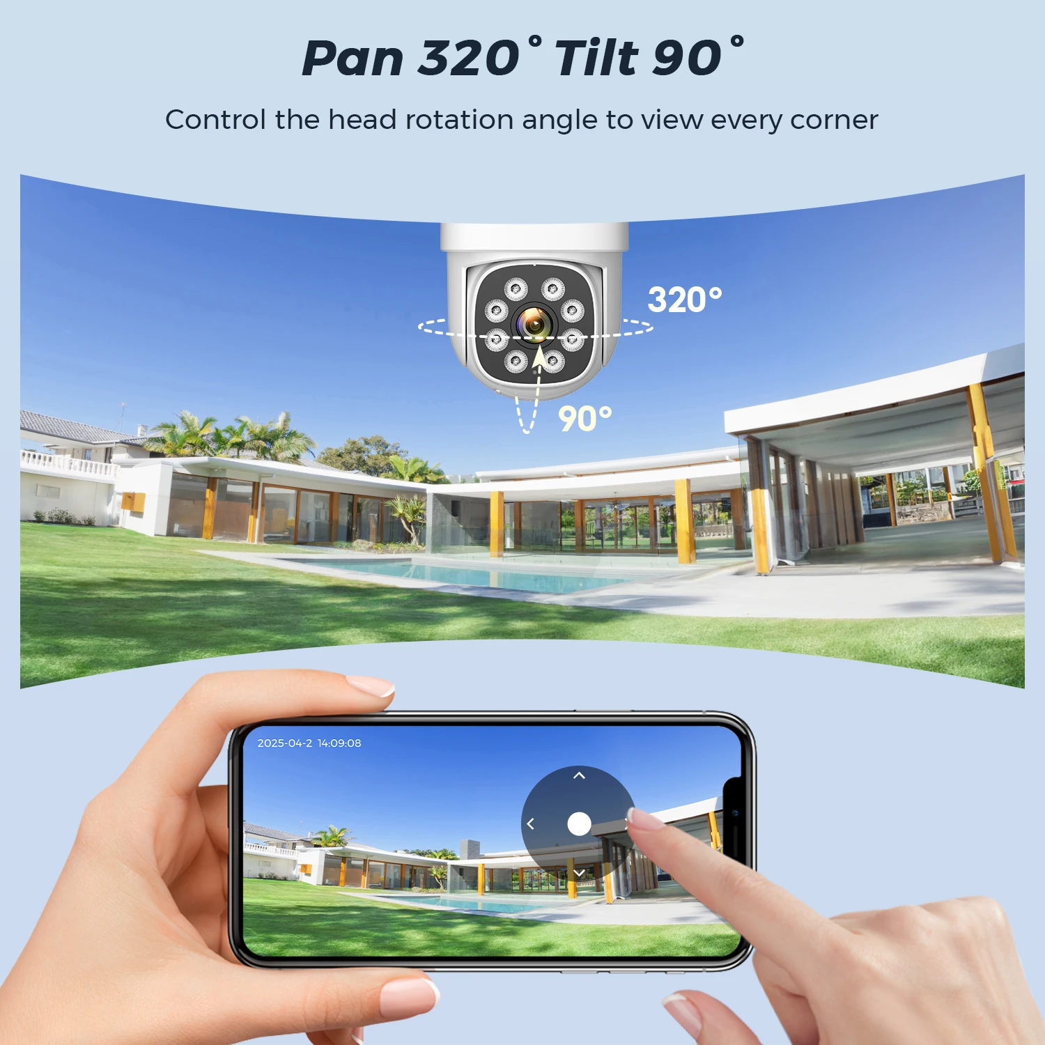 4G SIM Solar Camera 8MP 4K Security PZT Outdoor  IP Camera Built-in 12000mAh Battery AI Auto Detect Tracking ICSEE App