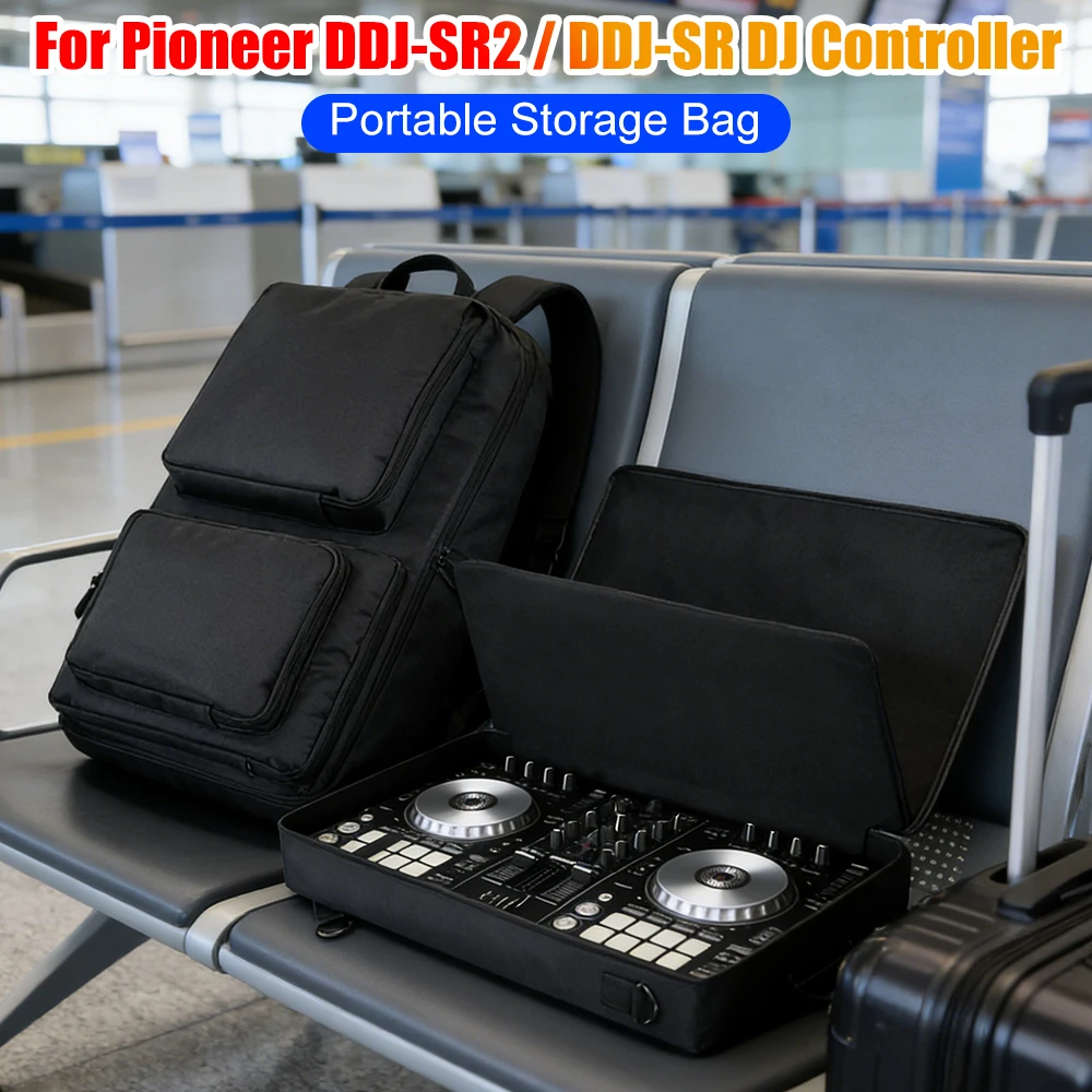 

Portable Shoulder Bag Anti-Scratch Protector Bag Shockproof Adjustable Shoulder Strap for Pioneer DDJ- SR2 2023/ DDJ- SR 1st Gen