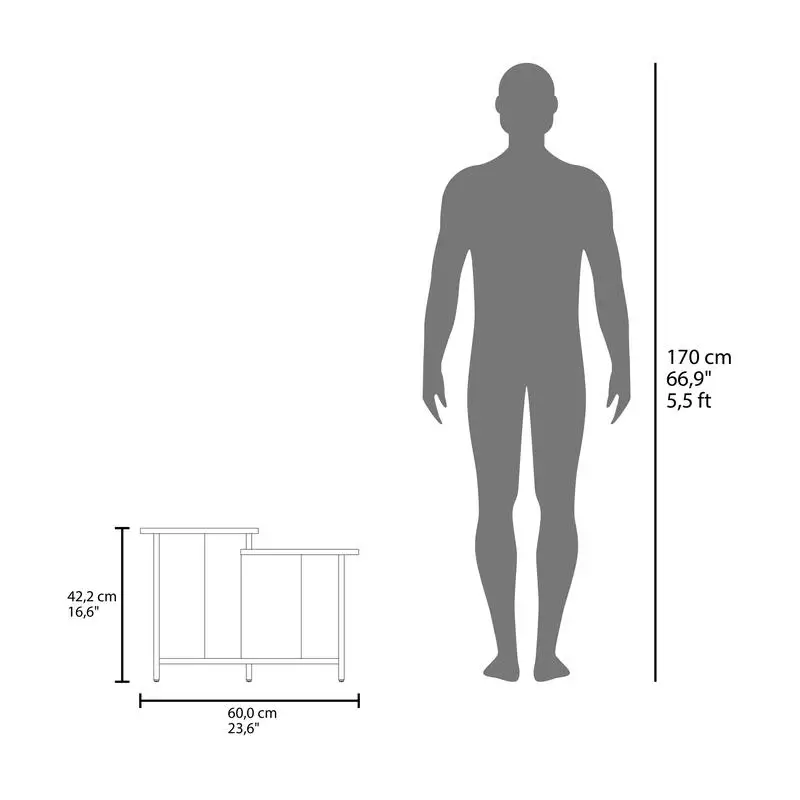 16" Height Coffee Table - Modern Design for Living Room, Stylish & Functional