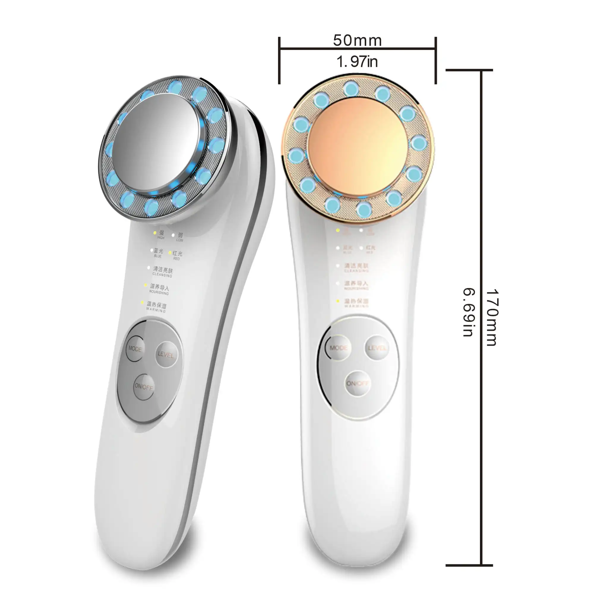 เครื่องนวดหน้า อุปกรณ์ความงามต่อต้านวัยและต่อต้านริ้วรอย เครื่องนวดหน้ากระชับสัดส่วน เครื่องมือทําความสะอาดผิวหน้ามืออาชีพ