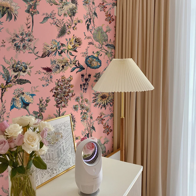 Custom Modern Pink Flower 3D Wallpaper Mural - Home Decor Photo Background Wall Covering for Bedroom Living Room