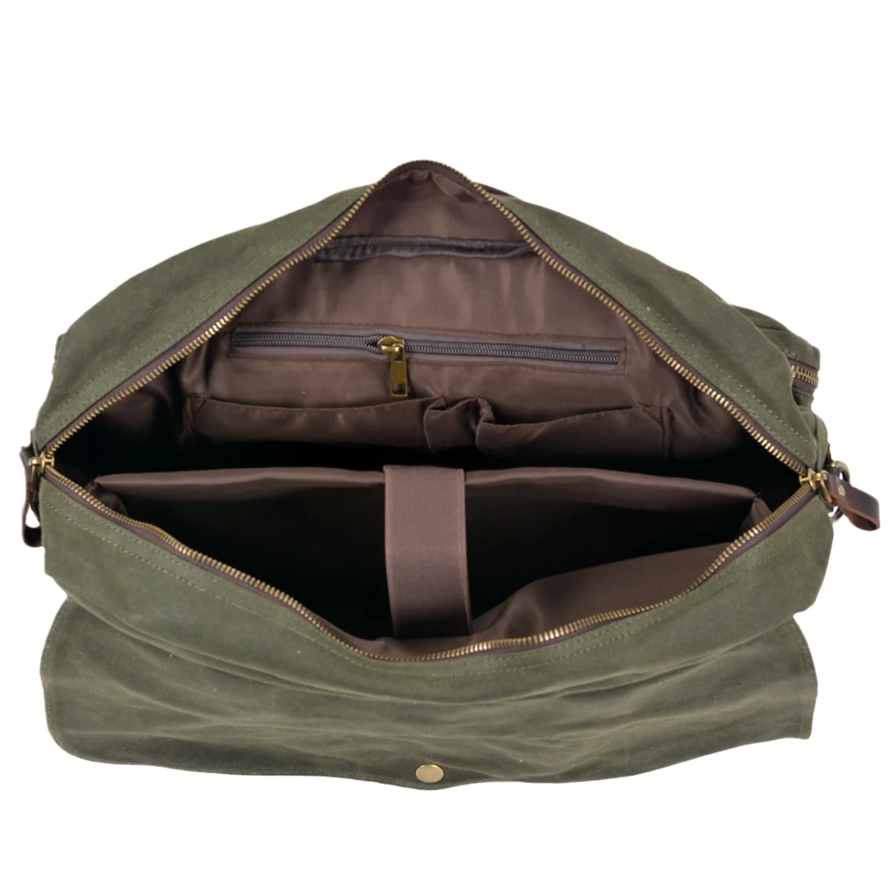 Vintage Leisure Business Canvas Shoulder Handbag Large Capacity Portable Travel Laptop Messenger Briefcase