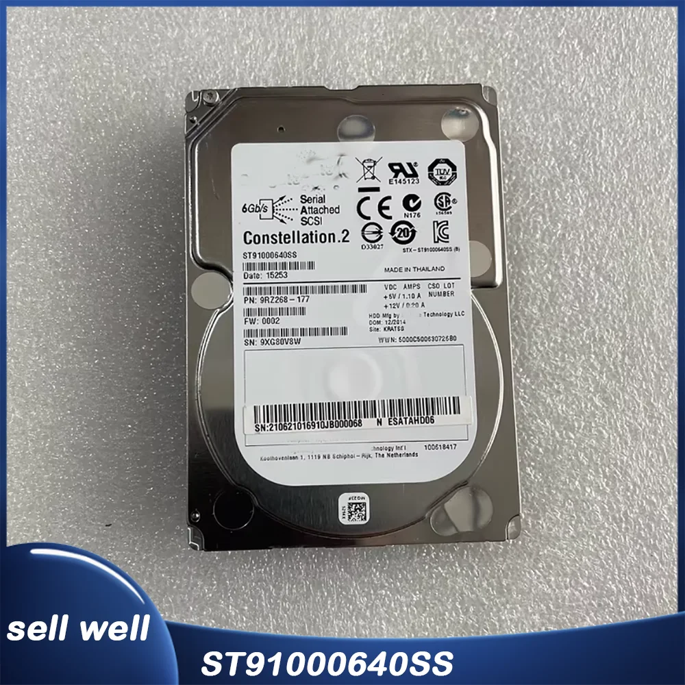 

Server hard drive 2.5 inches 1T SAS ST91000640SS