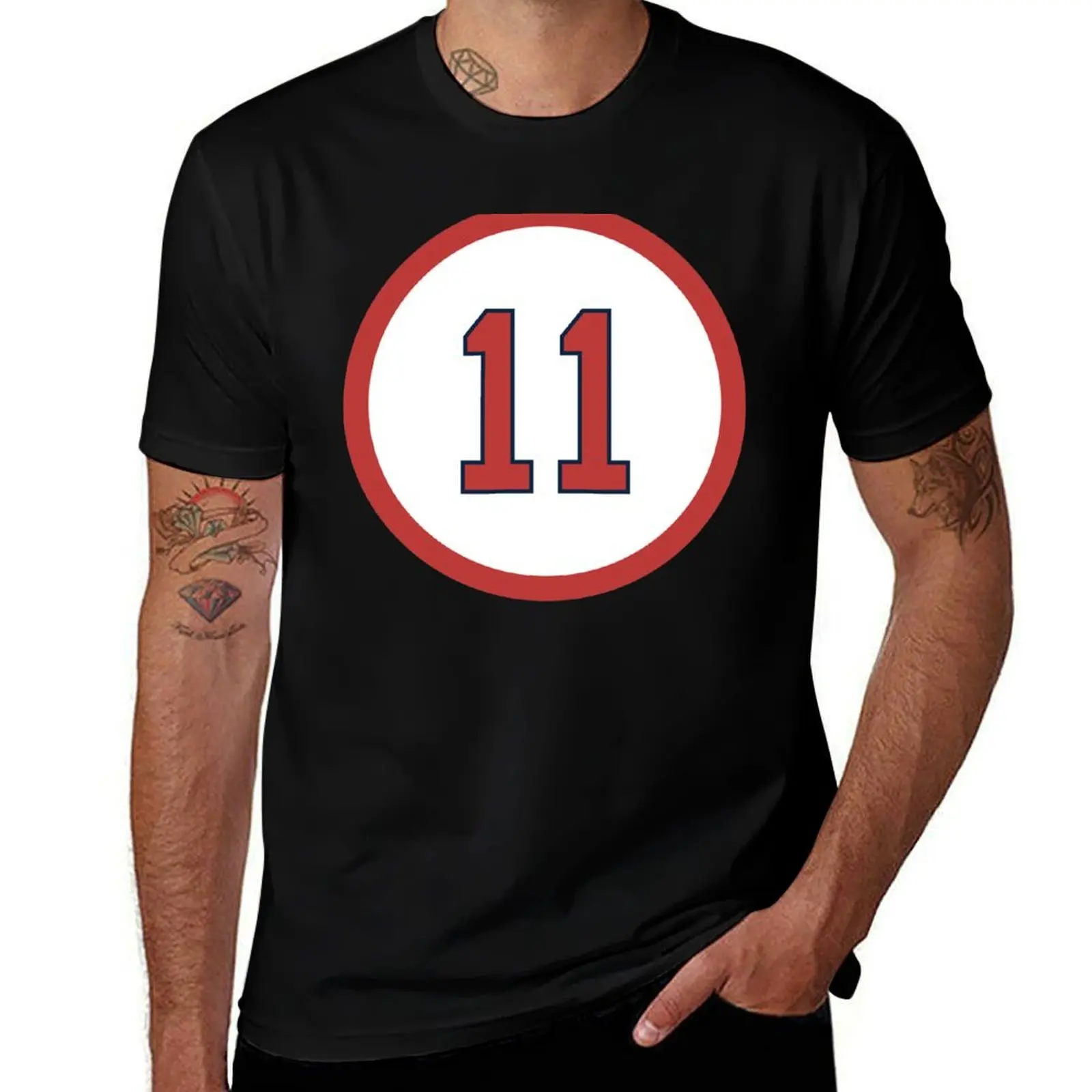 

Rafael Devers #11 Jersey Number T-Shirt cotton t shirt man t shirts for man graphic funny anime t shirts oversize T-Shirt