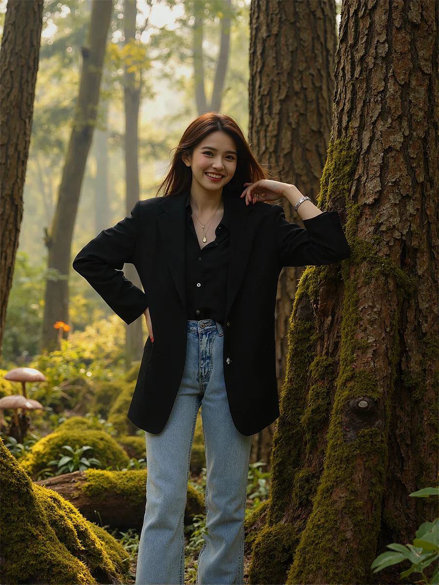 بدلة سهرة نسائية بيضاء قابلة للتنفس الإبداع كتلة الألوان الساق الكتابة على الجدران لونين نسج السببية المطرزة مشاعل حافة بدون قبعة