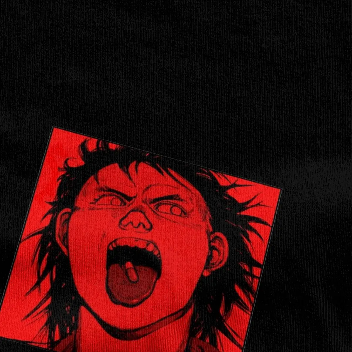 Vintage T-Shirt Vintage Comics Akira Tetsuo Shima Red 1988 Pure Cotton T Shirts Anime Cool Tshirt for Men Short Sleeve Clothes