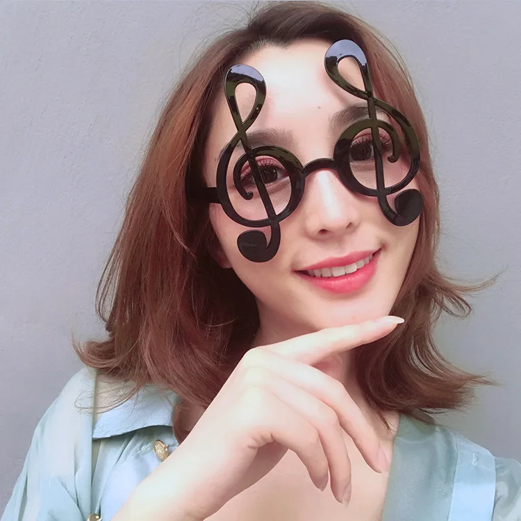 Creative Musical Notes Glasses Funny Party Novelty Kids Sunglasses Eyeglasses Adults Favors Fun Eye Crazy Decorations