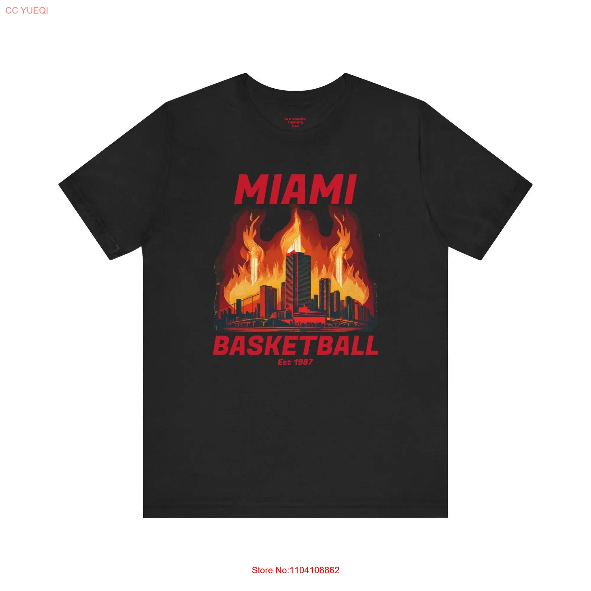 Miami Basketball T SHIRT BBall Ts Jersey  long or short sleeves