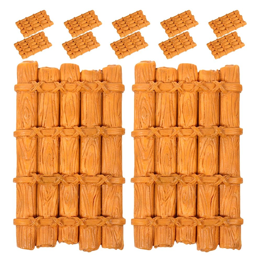 

12pcs Miniature Rafts Figurine Fairy Garden Vintage Rafts Boat Models Micro Landscape Decoration For Bonsai Garden Ornaments