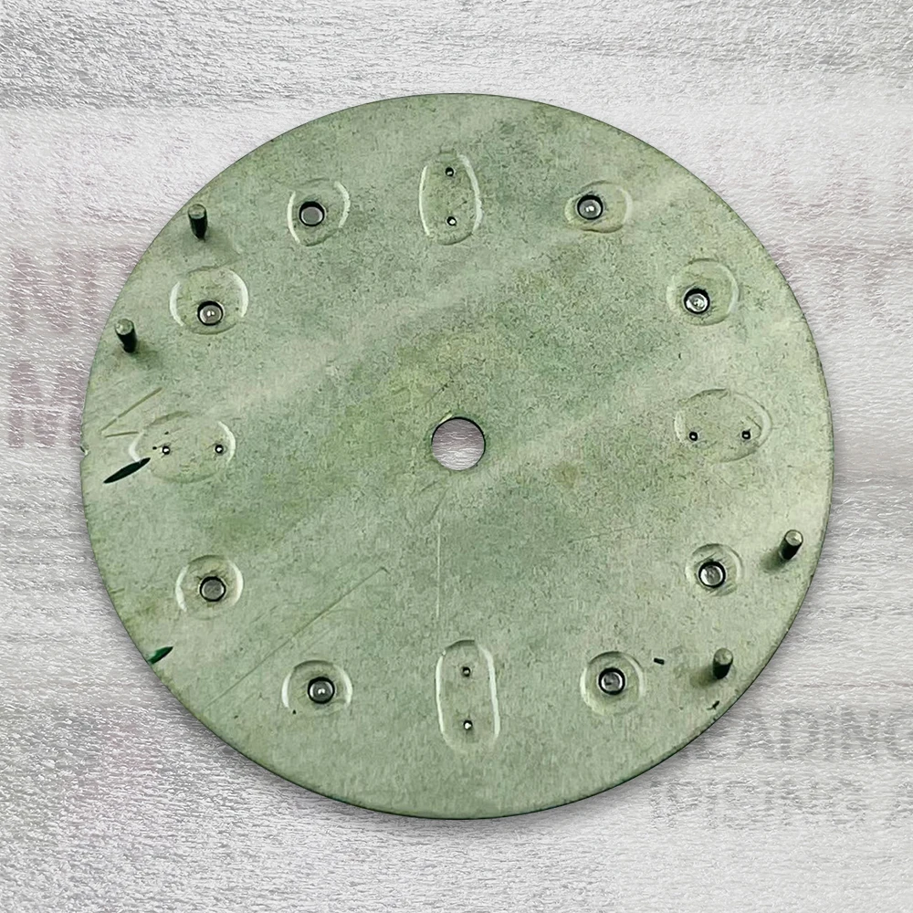 28.5mm S Logo Poker Dial Fit NH35/NH36/4R/7S mechanizm automatyczny zielony świecący wysokiej jakości akcesoria do modyfikacji zegarków