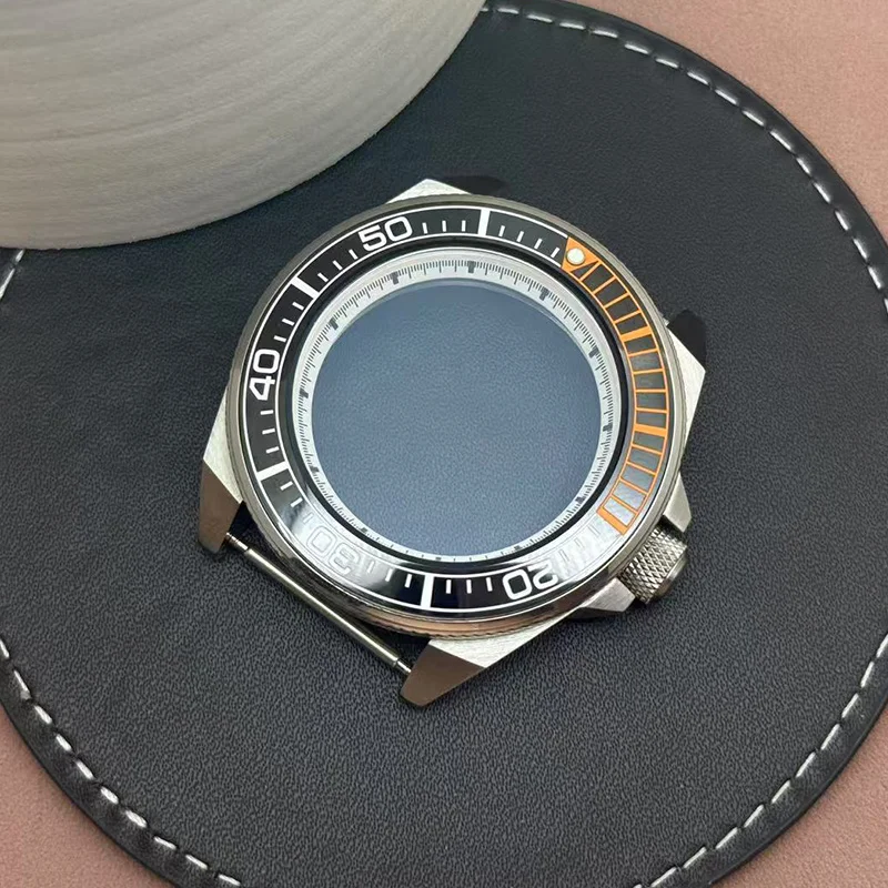 

43.8mm Modified Samurai Case Sapphire Crystal Glass Ceramic bezel For NH35 NH36 4R35 4R36 7S Movement 28.5mm Dial Samurai King