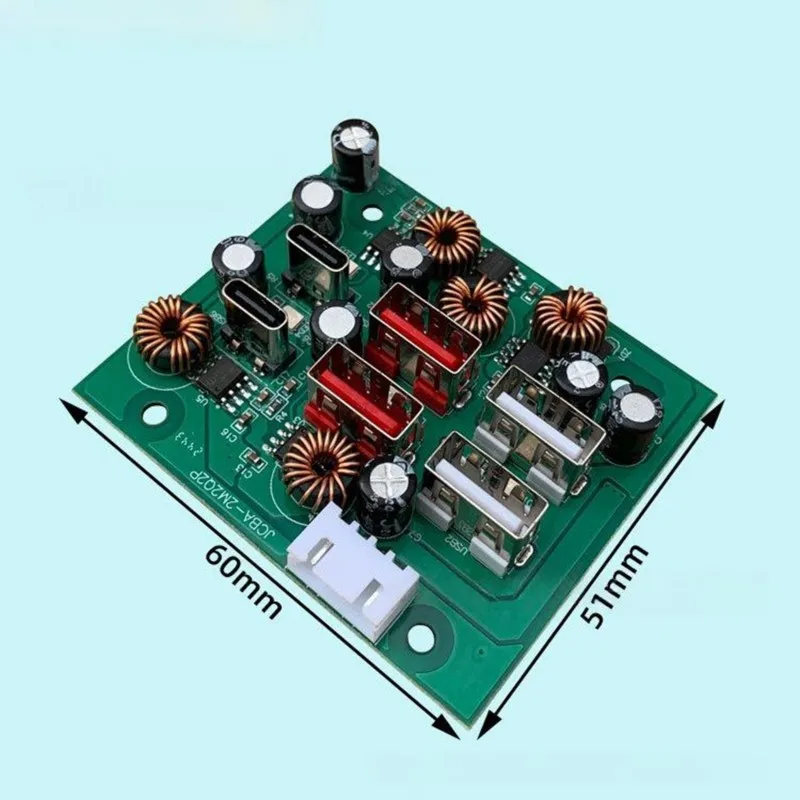 ABGI-Lade-Power-Mod 4USB mit 2 Typ-C PD-Schnellladeplatinen, USB-Schnelllade-Lithium-Batterie-Energiespeicher-Stromversorgung – Detail 5