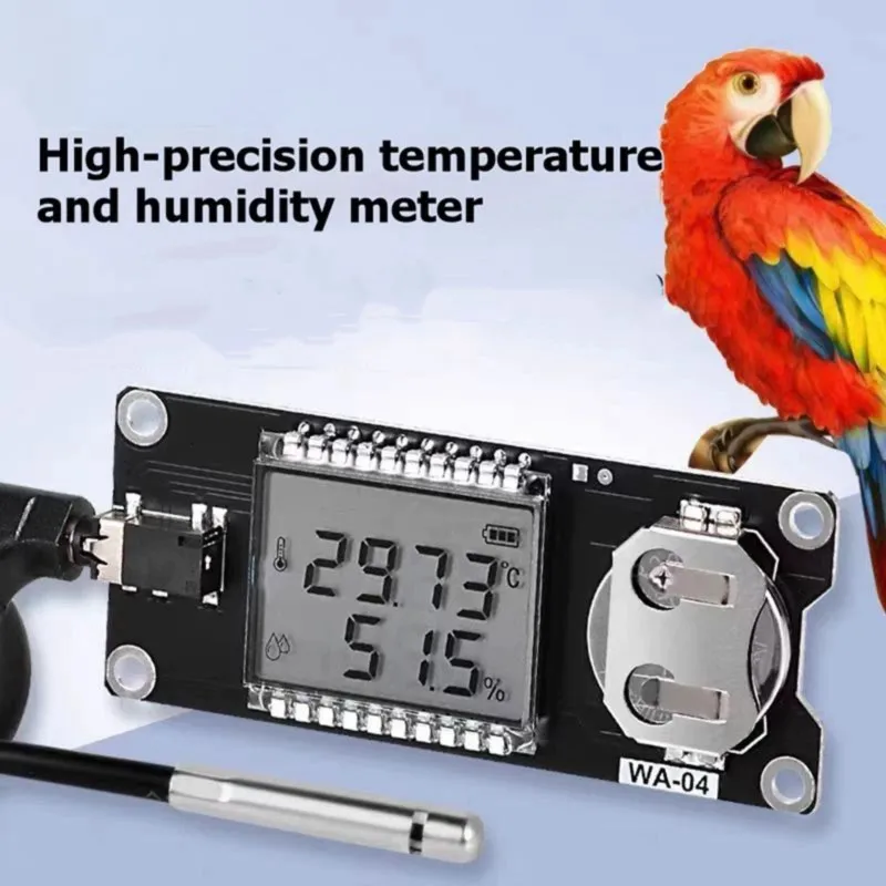 DT19 SHT41 Digital Temperature Humidity Sensor Module, External Probe for Incubator Terrarium, High Accuracy for Constant