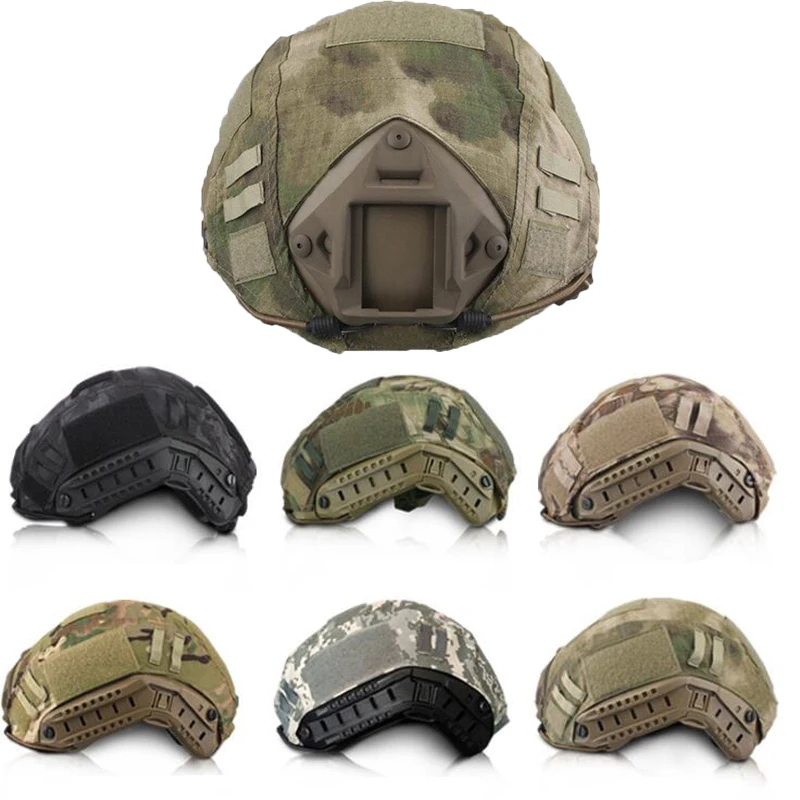 Tactical FG atacs Multicam Fast Helmet Covers Camouflage Cover Cloth Airsoft CS Paintball Shooting Equipment For FAST Helmet