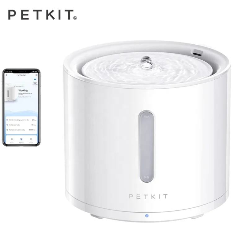 

PETKIT Pet Cat Water Fountain with Ultra EVERSWEET SOLO 2 Quiet Wireless Pump and App Control Pet Items Feeder Pet Product