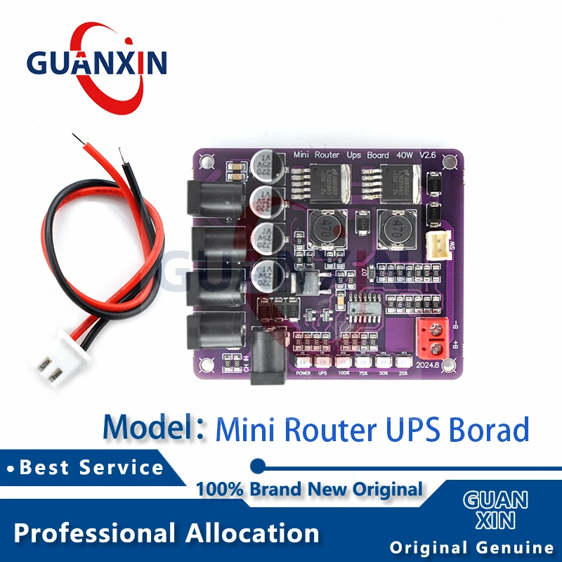 Mini Router UPS Borad 40W V2.6 Battery Charger Board 11.1V