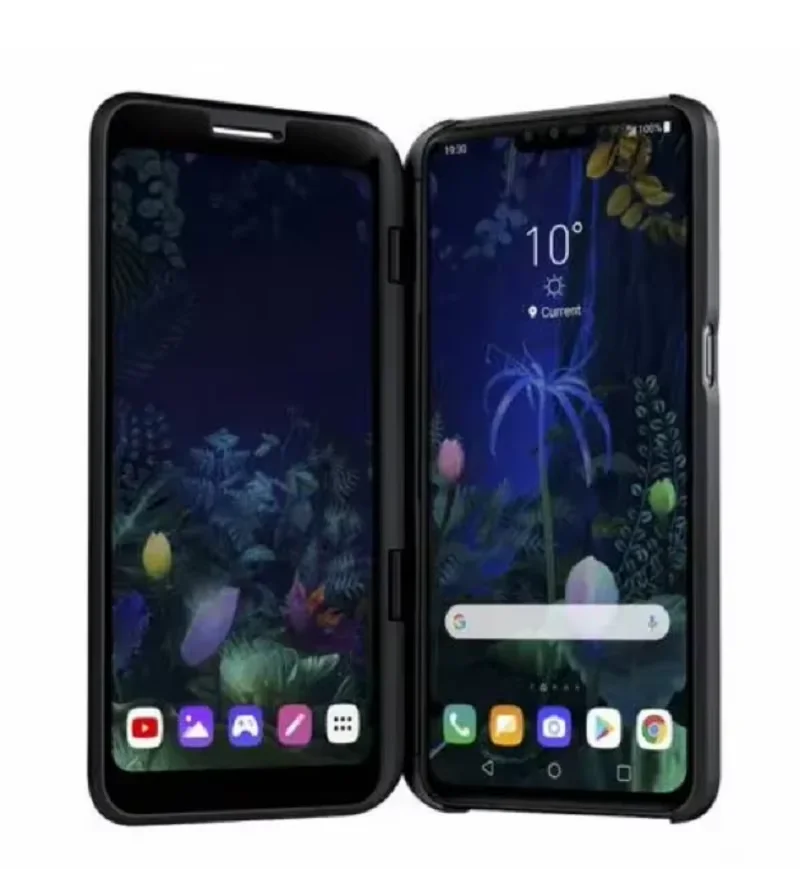 الأصلي فتح LG V50 V500N ThinQ 6.4 بوصة 6GB RAM 128GB ROM 16MP ثلاثة كاميرا خلفية بصمة الهاتف ثنائي الشاشة لعبة الهاتف HD