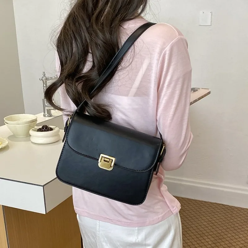 

Luxury Elegant Women Fashion Bag High End Leather Classic Vintage Trendy Crossbody Messenger Tote Bag