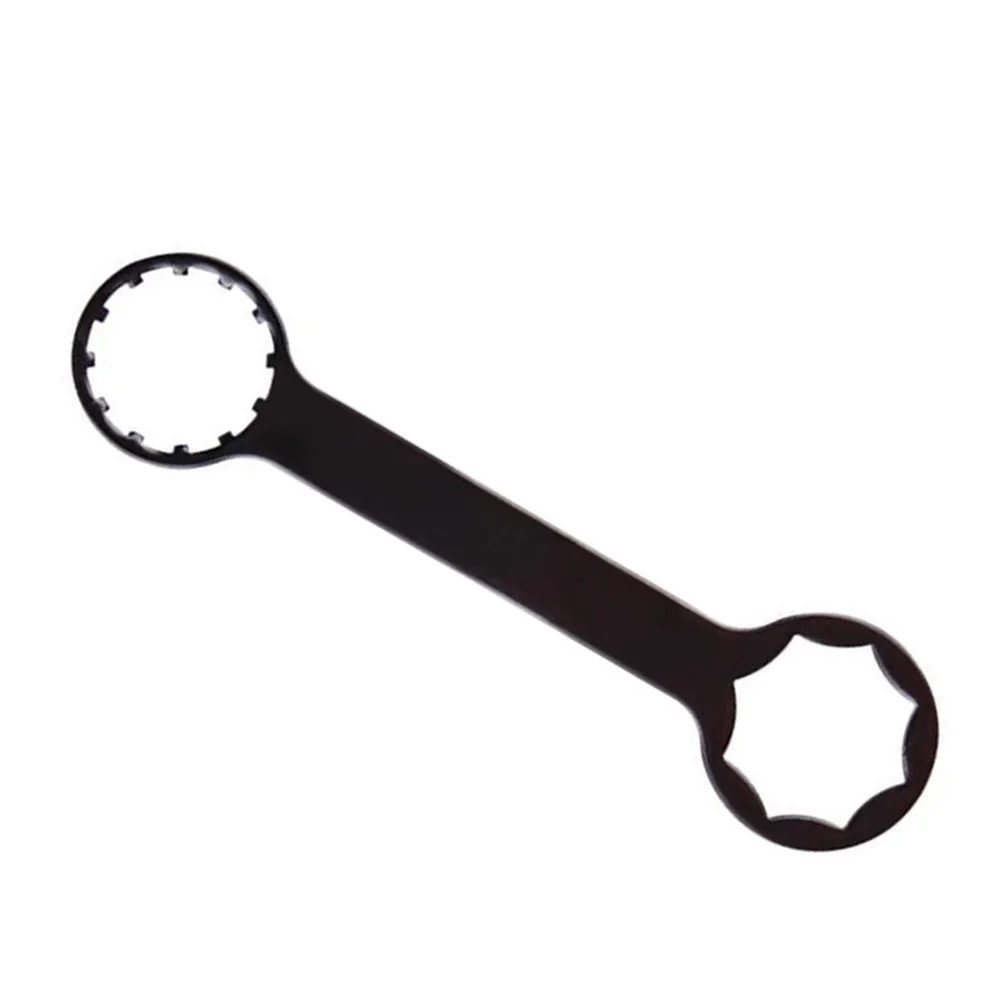 

1pc Front Fork Repair Tool Wrench for Mountain Disassembler Spanner Type Bike Maintenance Alloy Material Durable Tool