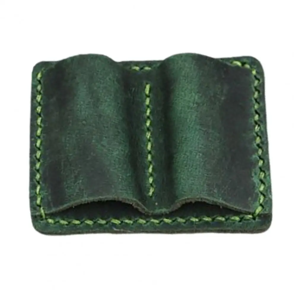 Clip de almacenamiento de bolígrafos hecho a mano, portalápices de piel sintética, Clip de libro de doble bucle, organizador elegante, almacenamiento práctico, bucle para bolígrafo para cuaderno