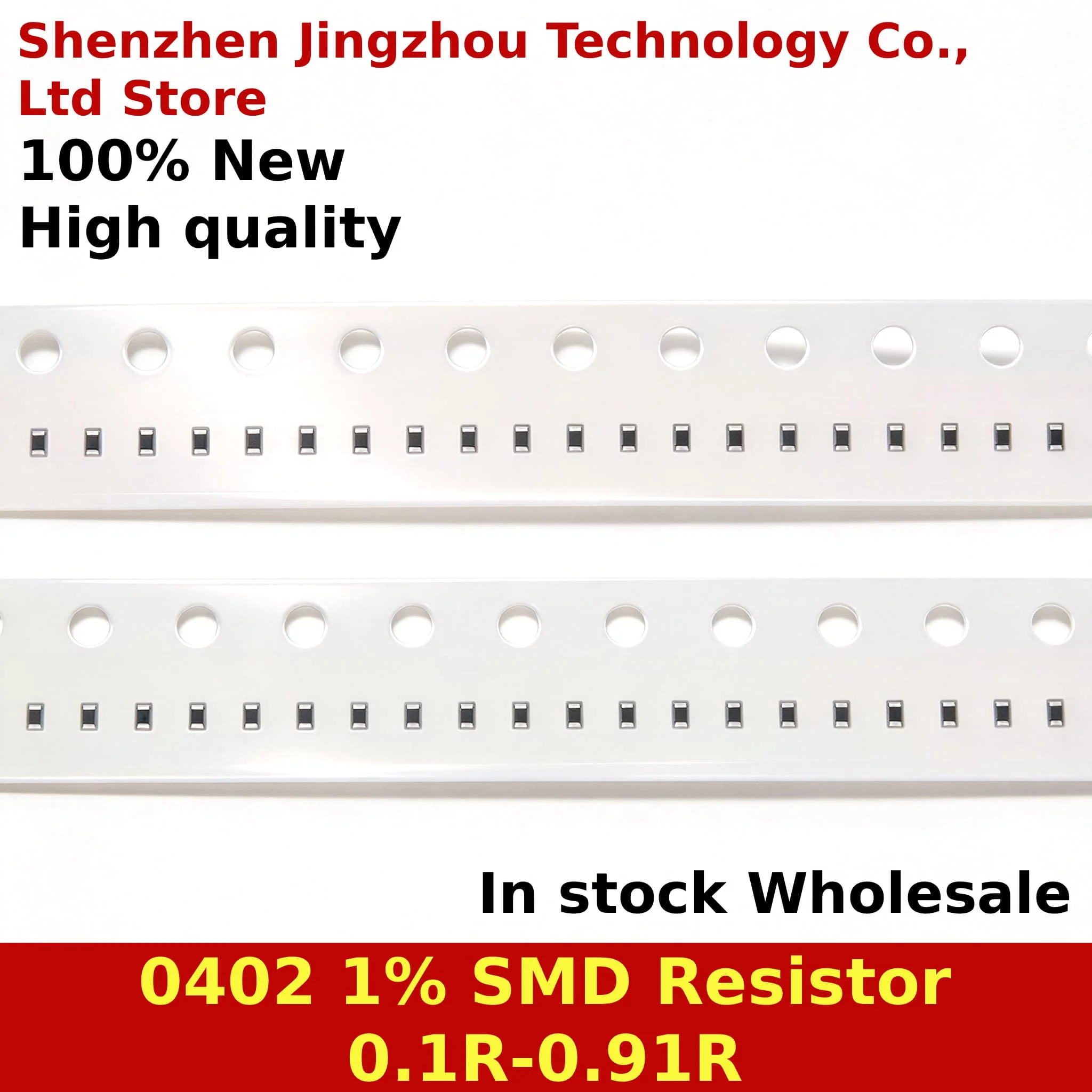 (100PCS) 100% New 0402 1% SMD Resistor 0.1R~0.2R~0.3R~0.4R~0.5R~0.62R~0.75R~0.82R~0.91R In Stock