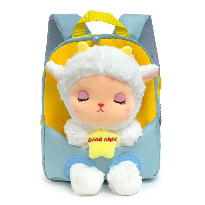 New Cartoon Sheep kid\'s backpack Lightweight Children backpck Independent Plush Bag Backpack girl Small Kindergarten school bags