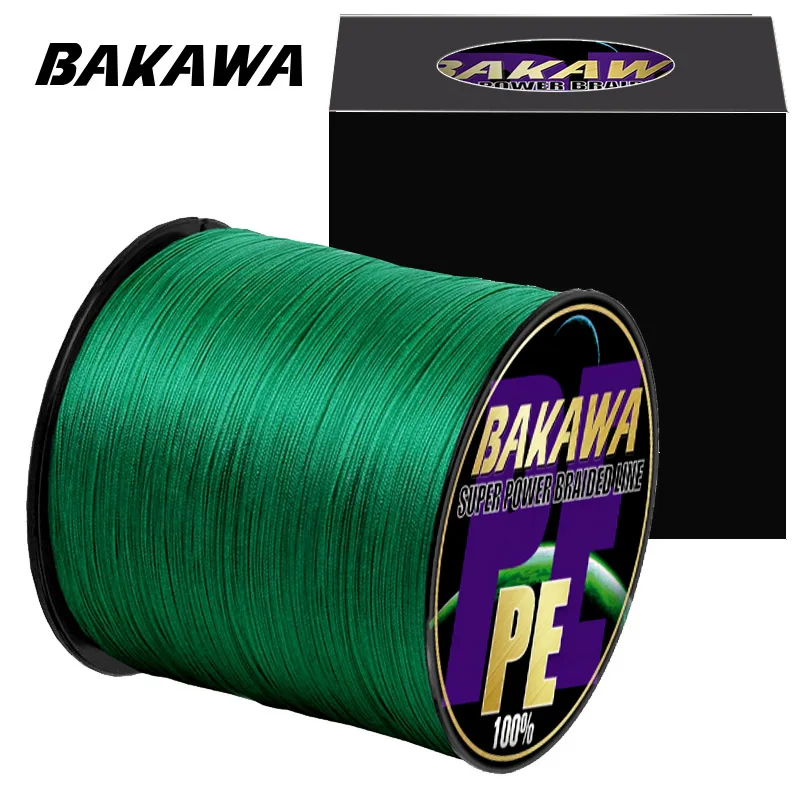 BAKAWA 4 Braided PE Fishing Line 300M 500M 1000M Super Strong Japan Multifilament PE Wire10-120LB Fly Carp Fishing Accessories