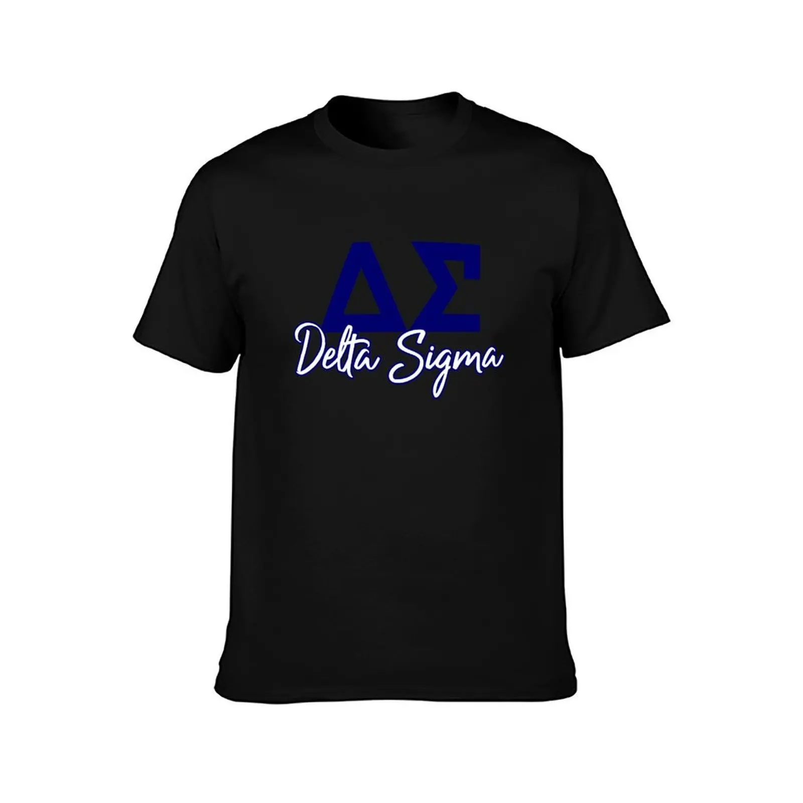 Delta Sigma T-Shirt korean fashion baggy shirts slim fit t shirts for men