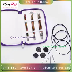 Original KnitPro 11.5cm Symfonie Starter Interchangeable Knitting Needles Set Circular Needle Tips Kit Knitting Spokes Set