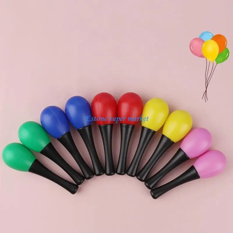 090B พลาสติกสั่นระฆัง Maraca ดนตรีการศึกษาของเล่นค้อนเด็กทารกของขวัญโปรด