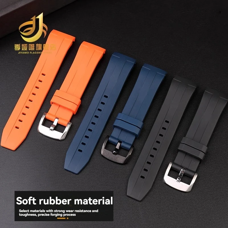 Curved End Rubber Strap for Tissot Starfish T120.417 T120.407 T120.417.437 Men's Wristband Waterproof 22mm 21mm Sports Watchband