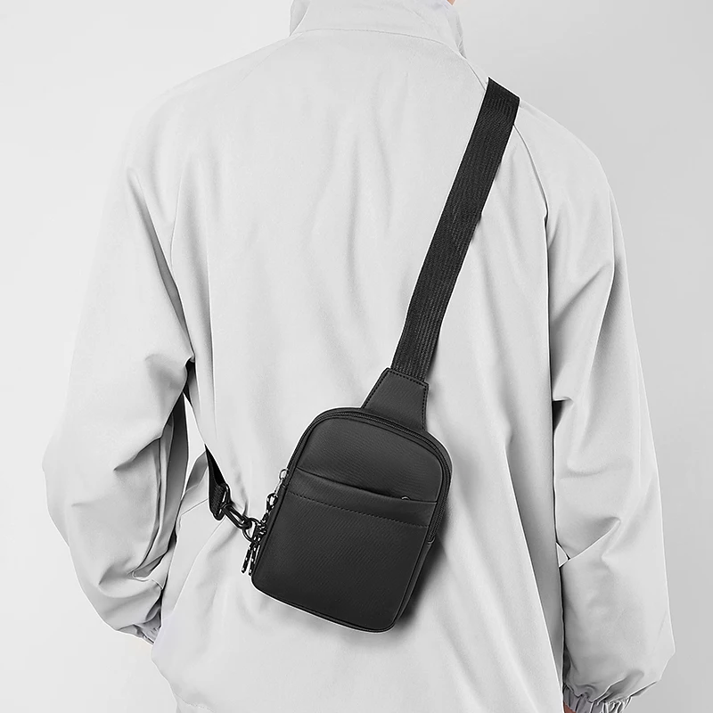 

Crossbody bag Simple storage bag Travel Outdoor small black messenger bag Coffee shoulder bag Solid color pocket