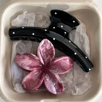2Pcs/set Vintage Blue Polka Dot Red Bow Hair Clip Shark Claw Clamp Hairpin Barrette Korean Hair Headwear Accessory 2030 - Image 4