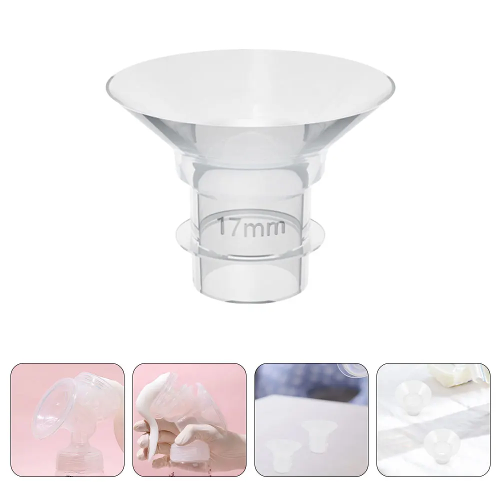 

4pcs Breast Pump Accessories 17MM Flange Inserts Reusable Silicone Wearable Parts Safe Smooth Surface No Burrs Baby Feeding
