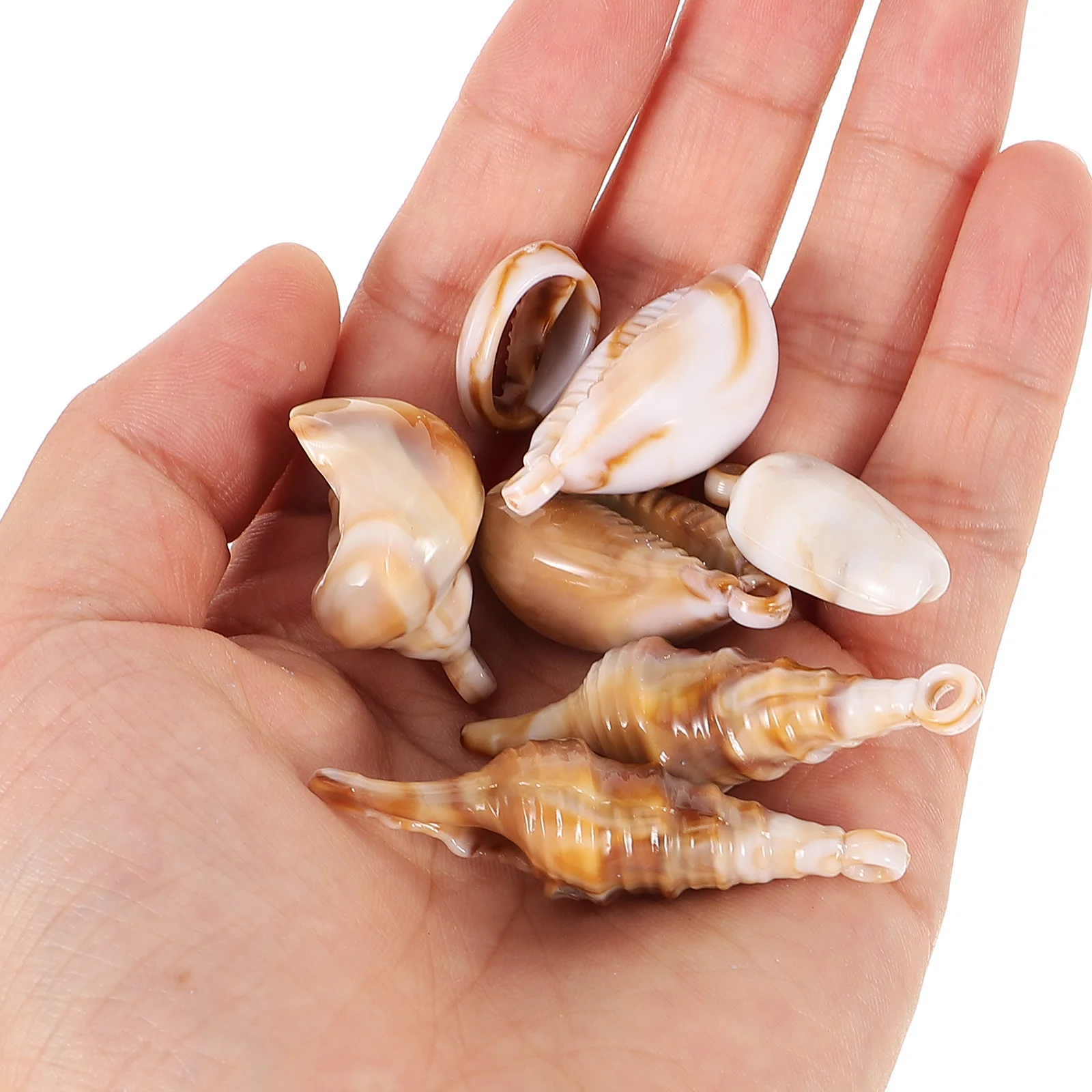 

1 Bag Of Ocean Theme Shell Charms Diy Jewelry Making Pendant Earrings Lightweight Decorative Sea Elements Craft Supply Necklace