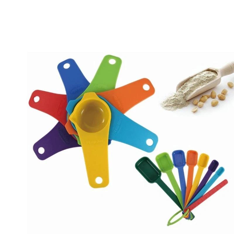 Measuring Spoons Set Teaspoon Tablespoon Kitchen Gadgets for Cooking Baking Colorful Measuring Spoon for Dry Liquid Ingredients