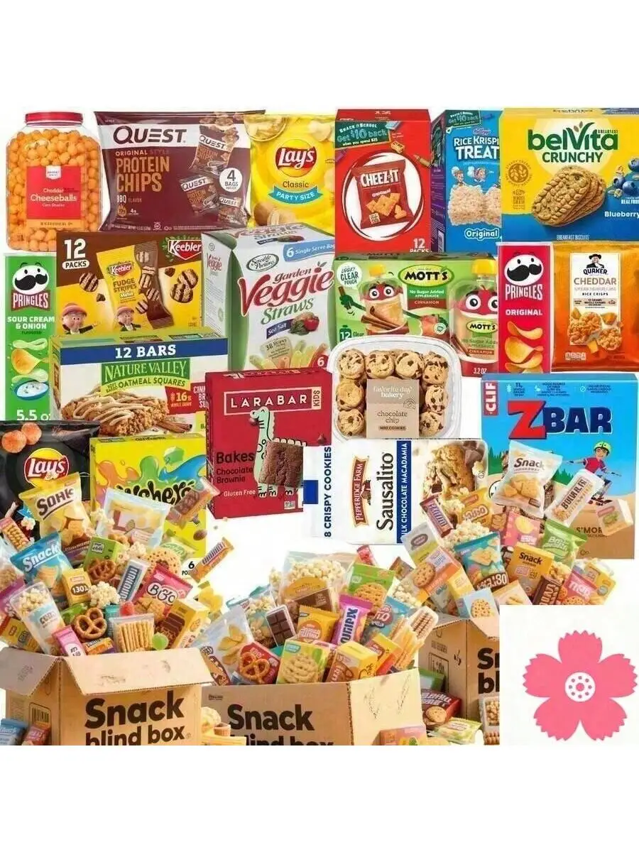 Caja Sorpresa de Snacks 2026, Regalo Aleatorio para Fiestas, Eventos, Cumpleaños, Intercambio, Bolsa de Dulces y Chispas para Todas las Edades