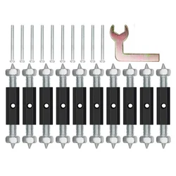 10Pcs 118/86 Typ Przełącznik Gniazdo Kaseta Śruby Wspornik Pręt Do montażu na ścianie Skrzynka Przełączników Wewnętrzny Zestaw Naprawczy Rozpórki Stash Narzędzia Naprawcze