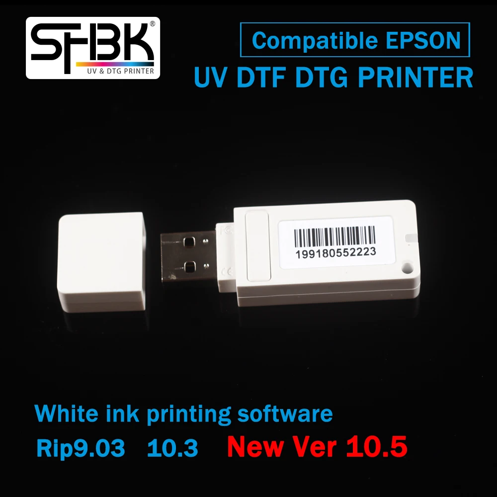 RIP White ver9.03 DTF RIP10.3 10.5 Printing Software Suitable for A2 A3 A4 DTG UV Printer All Epson Models L1800 L805 R1390 P400