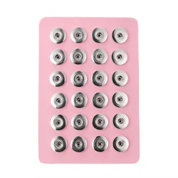 Pu Leather Display Doard Component Fit 12mm 18mm Snap Button For Bracelet Interchangeable Jewelry Women Accessorie Findings