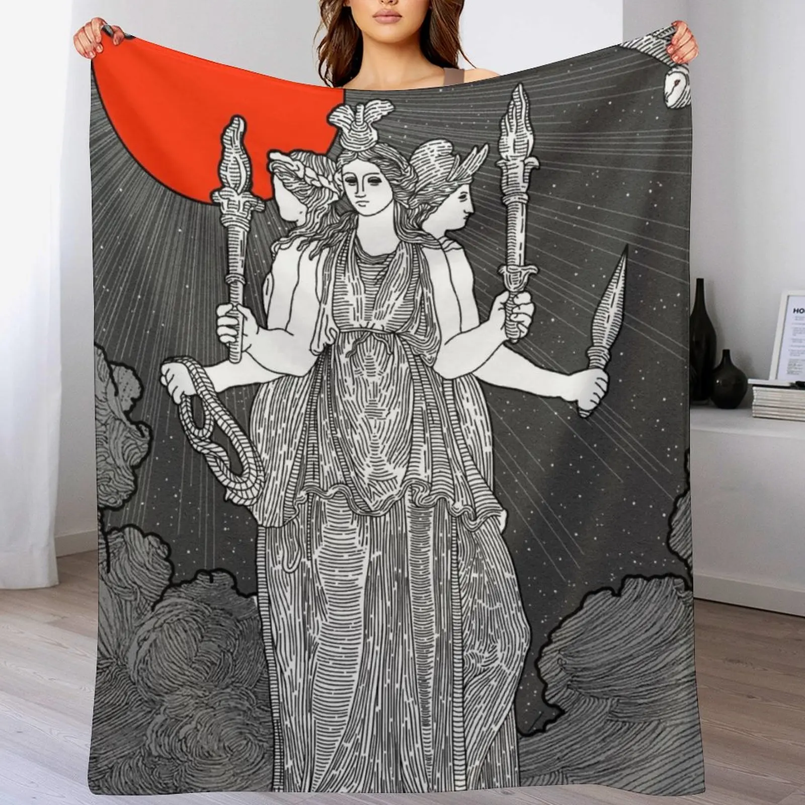 HECATE GODESS Throw Blanket Weighted warm for winter Blankets