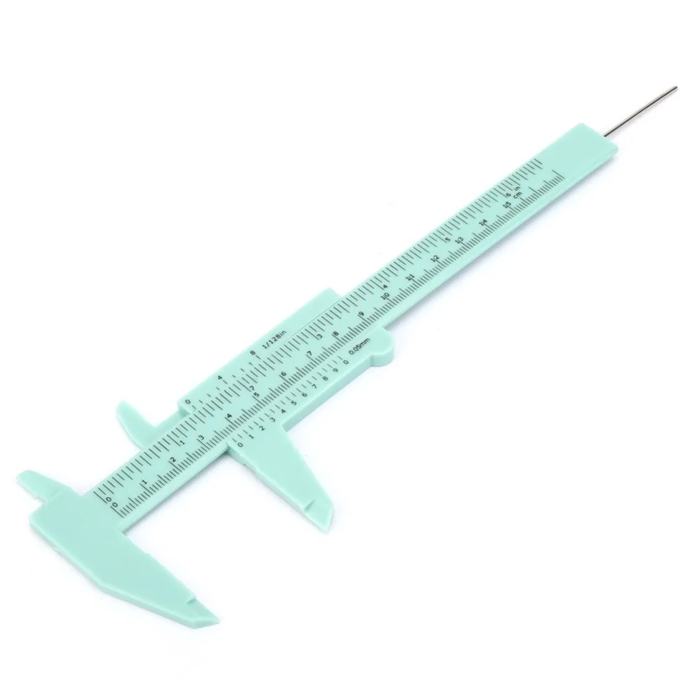 Plastic Vernier Caliper 150mm Length Double Scale Sliding Gauge Ruler 0.5mm Accuracy Fast Read Design