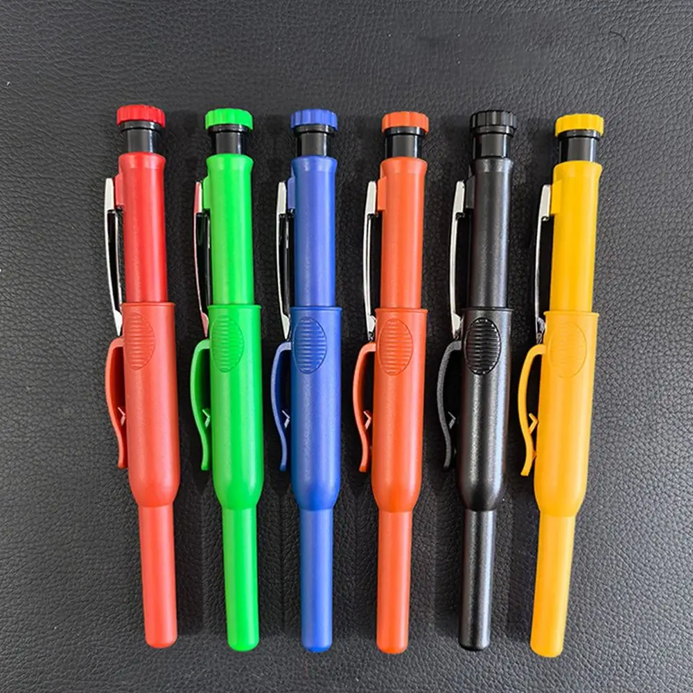 5Pcs Plastics Carpenter Pencil Cover Deep Hole Non-slip Mechanical Pencil Covers Convenient Pencil Holder