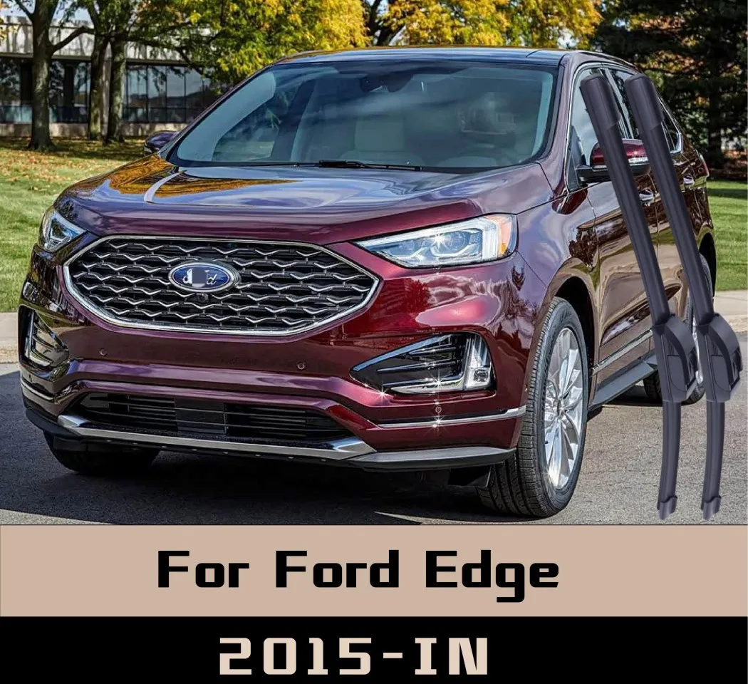 

2Pcs For Ford Edge 2015-IN Wiper Front Wiper Blades Windshield Windscreen Window Brushes Boneless front wipers