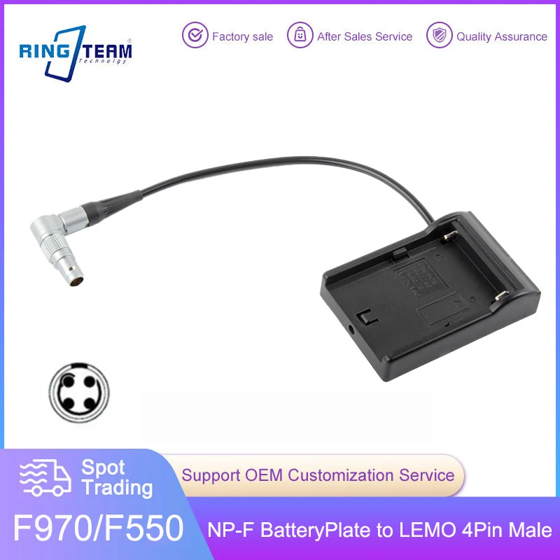 

NP-F970 Аккумуляторная пластина с 4-контактным разъемом LEMO FGG 0B для SONY NP-F960 NP F970 F960 FM50 F550 F570 FM70 FM90 MVC-FD90 MVC-FD91 Аккумулятор